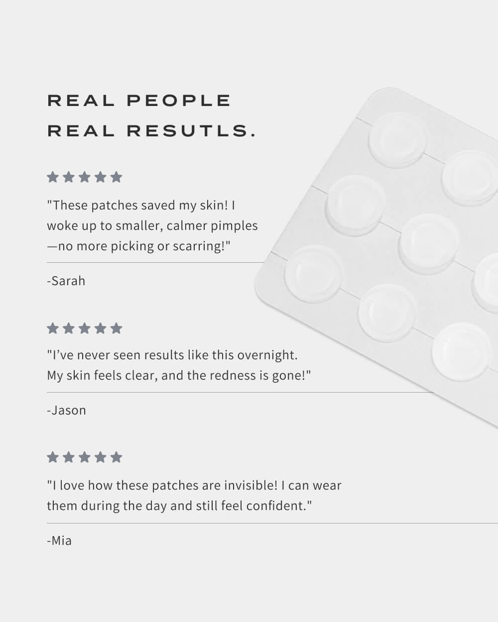 CLEARING SPOT PATCHES